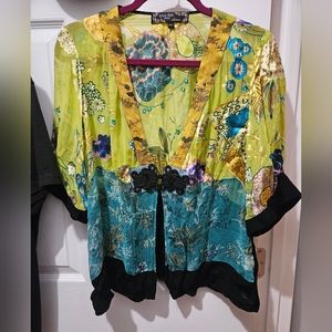 Vintage Alexis Spencer Kimono Sheer Top PL/XL-fits Med